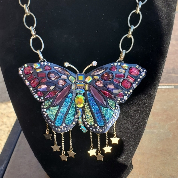 Betsey Johnson Jewelry - Betsey Johnson Large Butterfly Statement Necklace